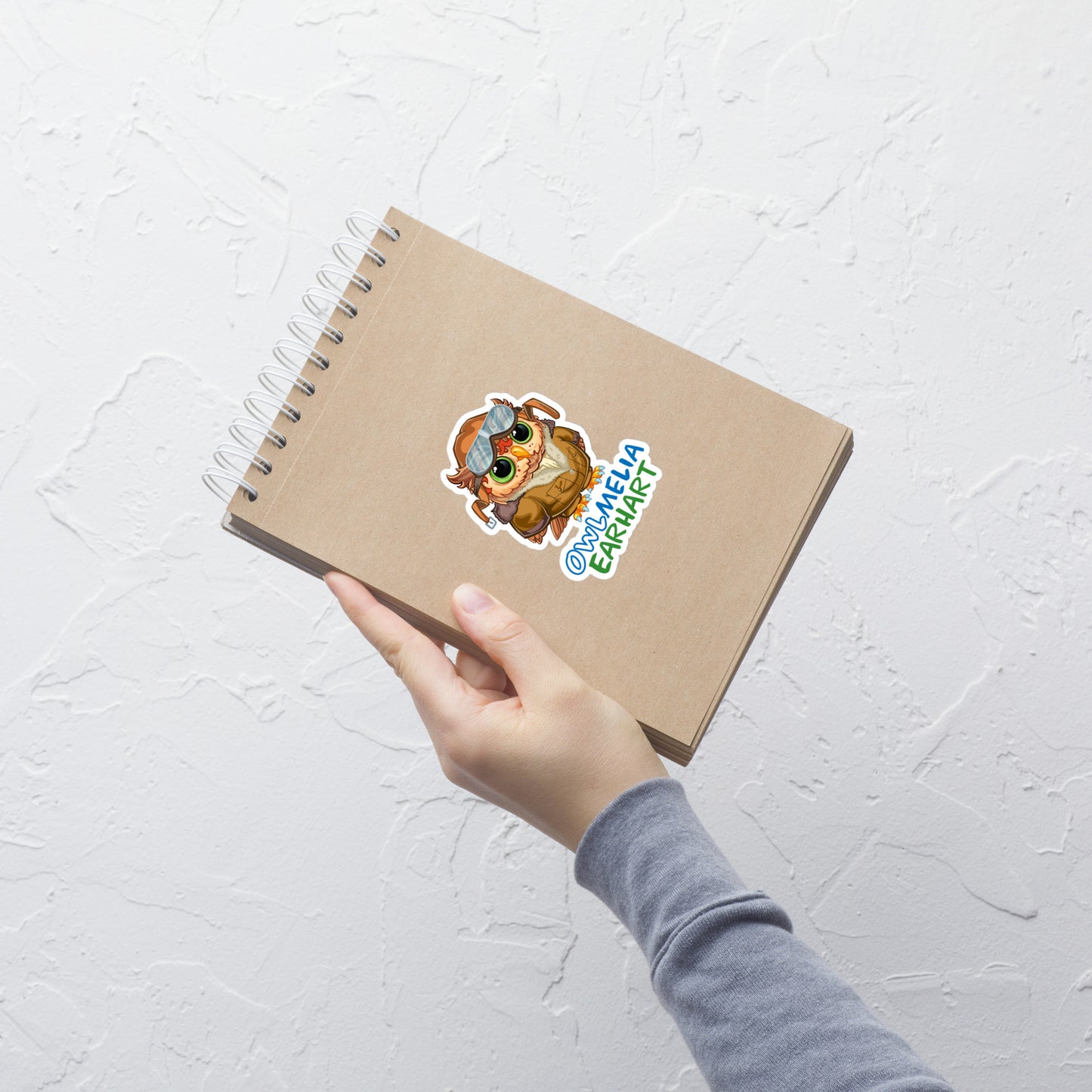 Pegatinas sin burbujas de Owlmelia Earhart