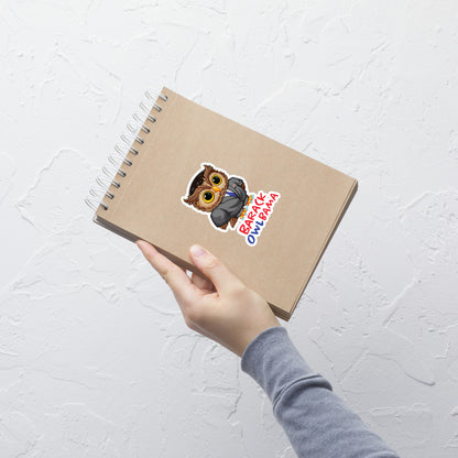 Pegatinas sin burbujas de Barack OWLbama