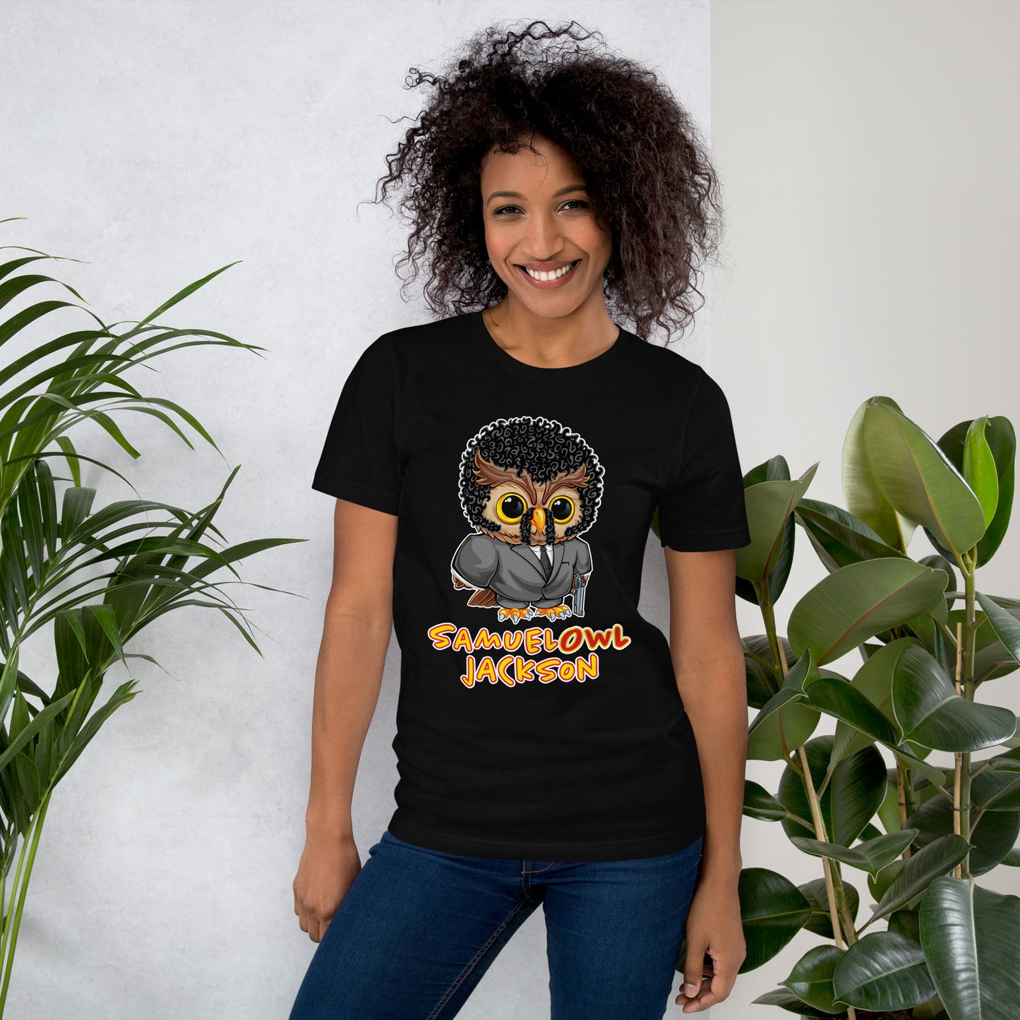 Samuel Owl Jackson Unisex t-shirt