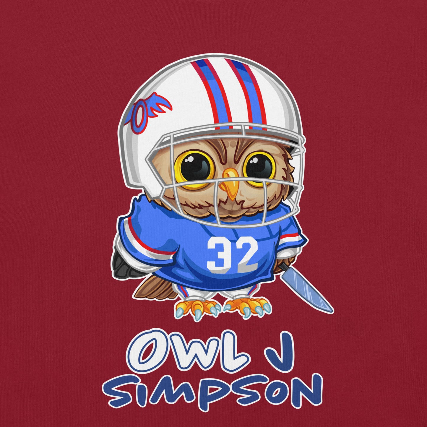 Owl J Simpson Unisex t-shirt