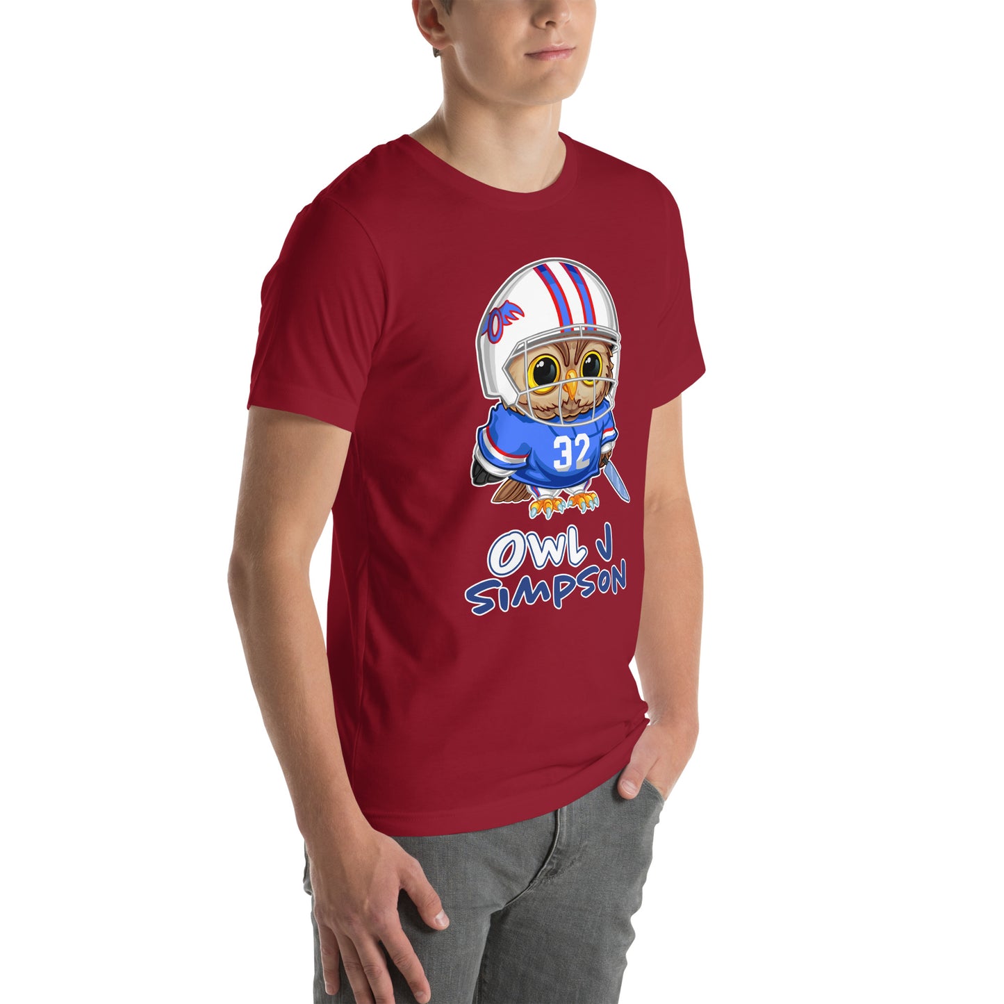 Owl J Simpson Unisex t-shirt