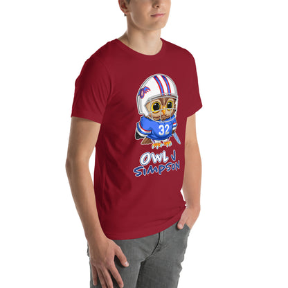Owl J Simpson Unisex t-shirt