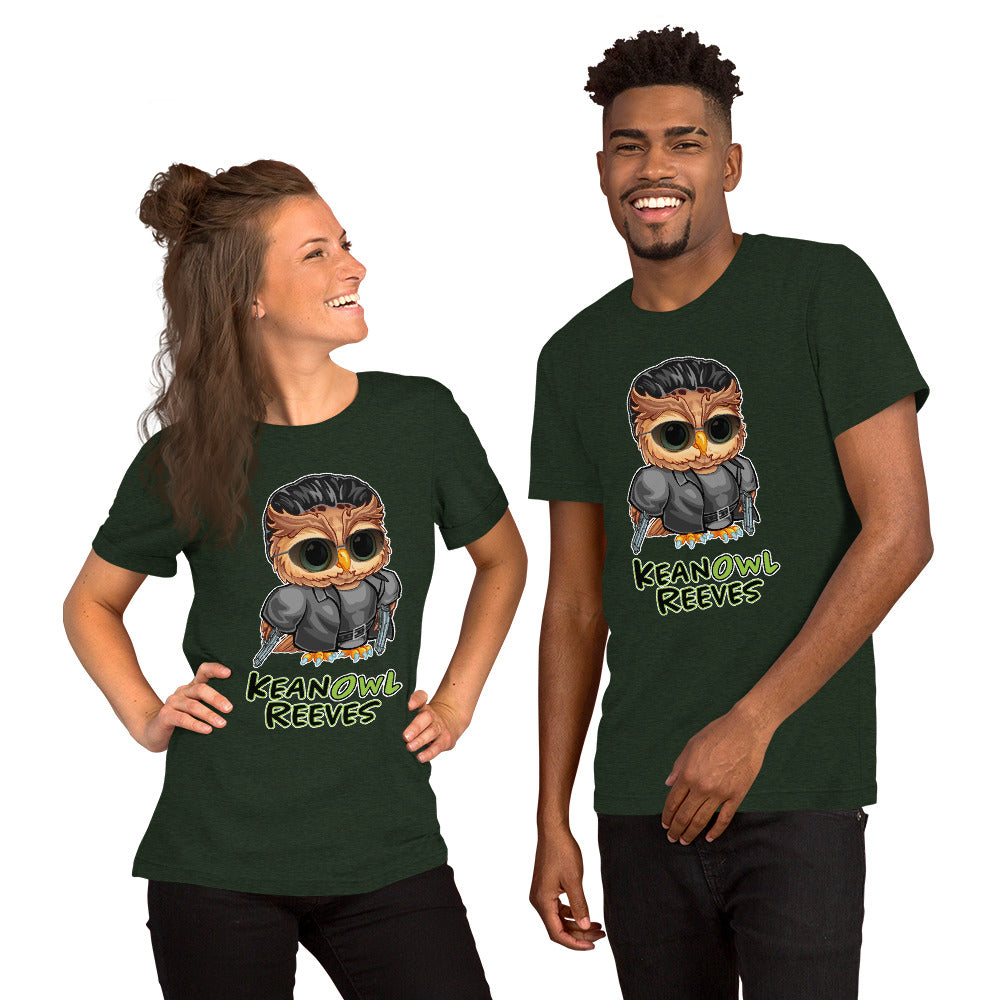 Keanowl Reeves Unisex t-shirt