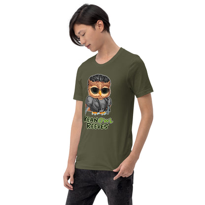 Keanowl Reeves Unisex t-shirt