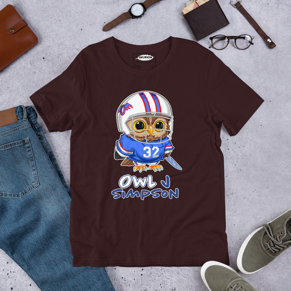 Owl J Simpson Unisex t-shirt