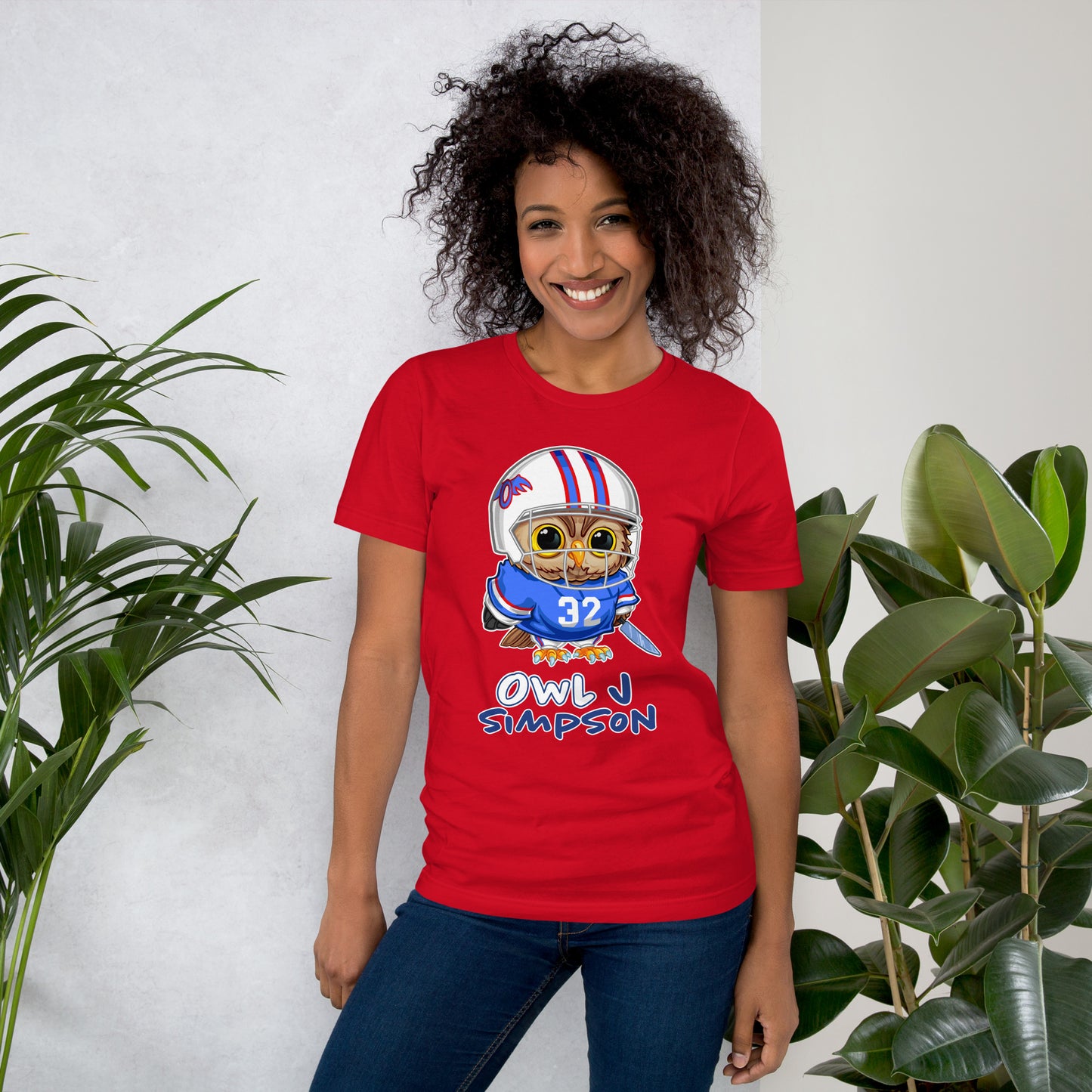 Owl J Simpson Unisex t-shirt