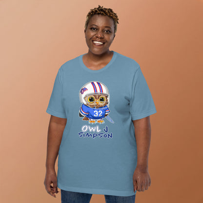 Owl J Simpson Unisex t-shirt