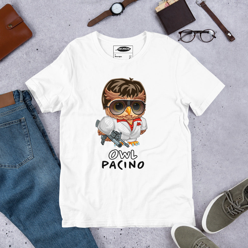 Owl Pacino Unisex t-shirt