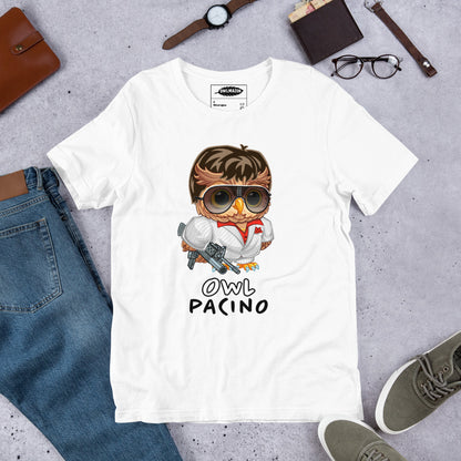Owl Pacino Unisex t-shirt